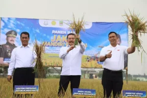 Aset Sitaan Ratusan Hektar di Kabupaten Bekasi Ditanami Padi, Jaksa Agung Panen Raya 65 Ton